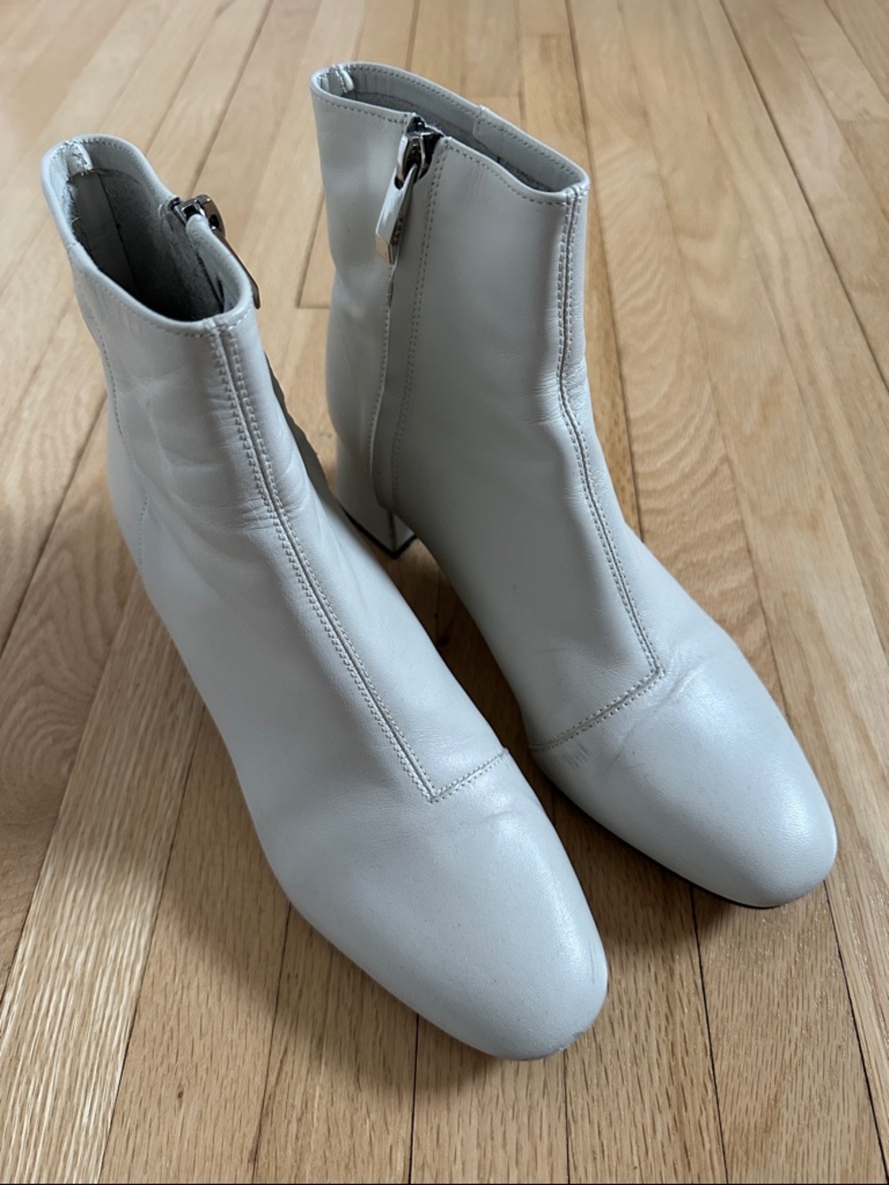 Zara cream booties size 39 (size 8)